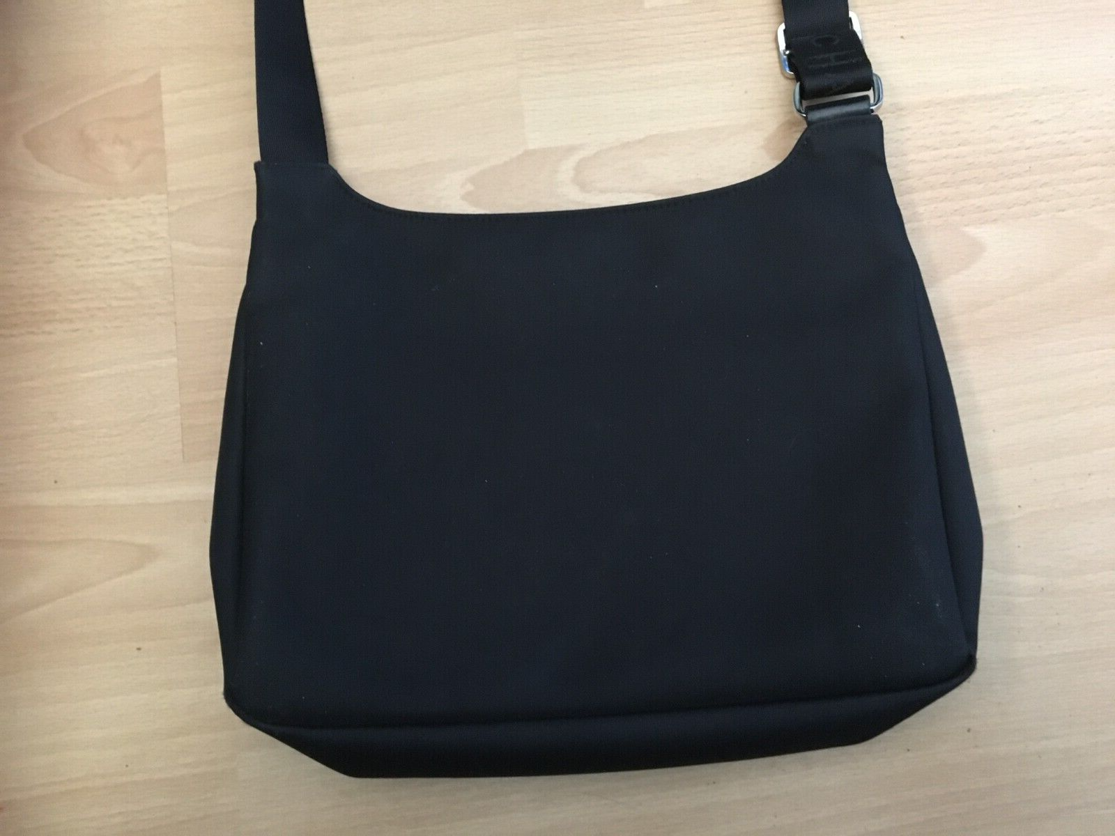 Longchamp cross body bag Black Nylon Leather Trim. Lightweight Roomy eBay