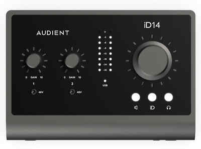 Audient iD14 MKII - USB Audio Interface, Phantomspeisung, Instrumenteneingang