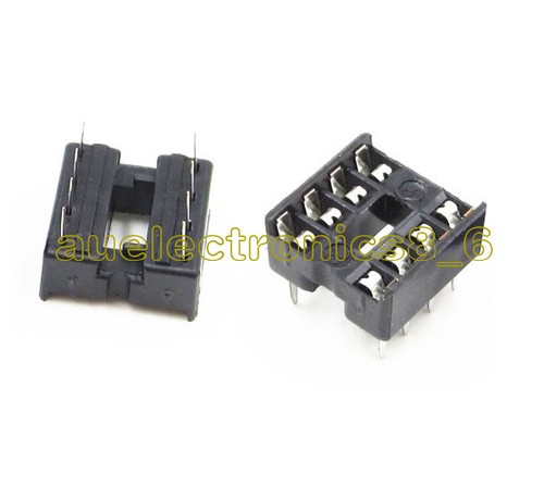20/50/100PCS 8pin DIP IC Socket Adaptor Solder Type Socket Pitch Dual Wipe NEW - Picture 16 of 22