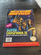 Nintendo Power vol 32 1991 Super Castlevania 4 poster Inside no Label 