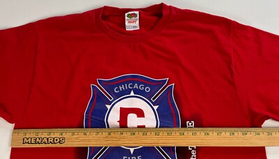 Vintage 2006 Chicago Fire Soccer Club Generation Red T-Shirt MLS