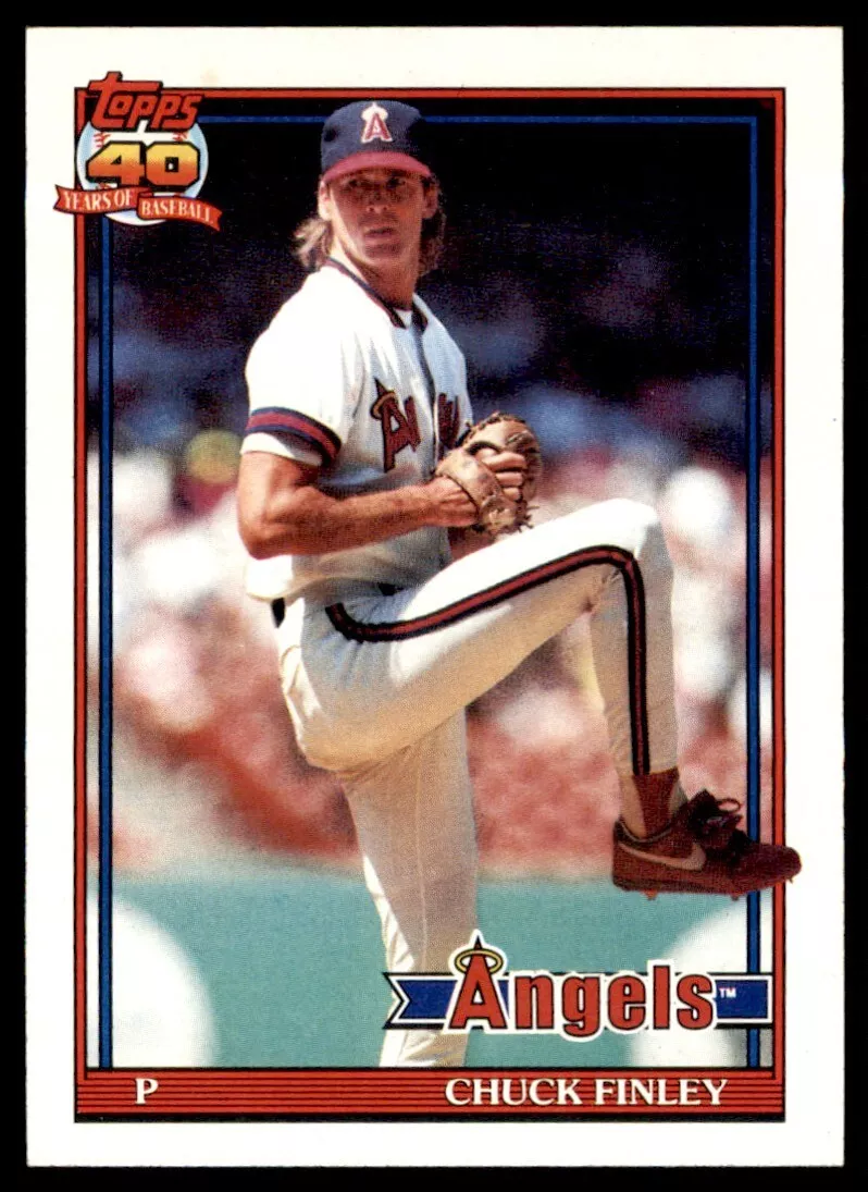 Chuck Finley trading card