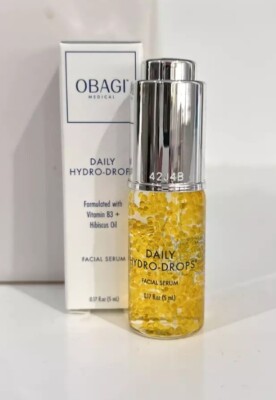 New Fresh Obagi Daily Hydro Drops Facial Serum 0.17 oz 5 ml Travel Size ''2 PACK''