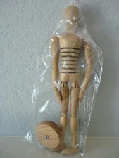 Wood Artist Drawing Poseable Body Mannequin Manikin 12" on Base
