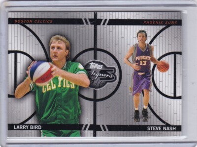 2008 Topps Changing Faces Card #CF Larry Bird & Steve Nash 532/899 - NM-Mt