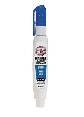 12 Pack Super Met-Al 1296-1500 Squeeze Action Blue Paint Marker 