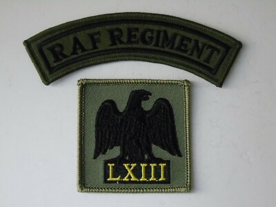 Royal Air Force Regiment Kings Colour Squadron TRF & Shoulder Title - RAF - Neu