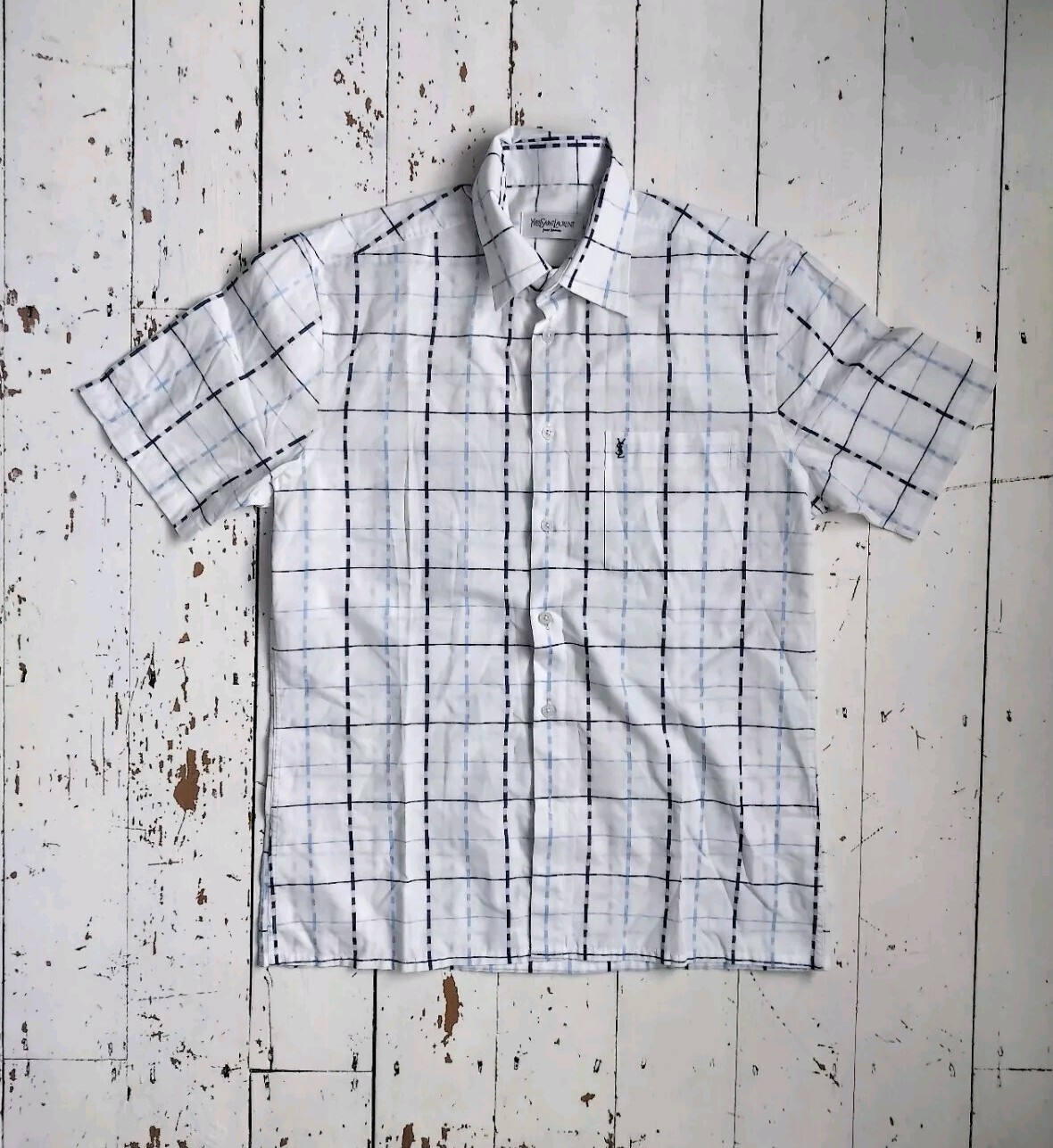 Camicia manica corta vintage YSL Yves Saint Laurent taglia M ottime condizioni