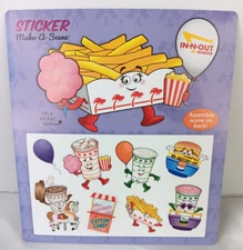 In N Out Burger Stickers Make A Scene - Fair/Carnival Stickers - Double Sided