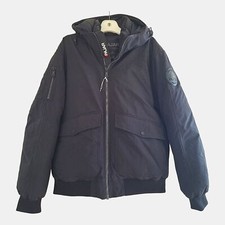 Pajar Astro Men's Bomber Jacket Down Filled Hooded Black NWOT size XL WARM