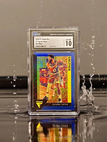 Jayson Tatum Prizm CGC 10 Gem Mint 2020 Panini Flux #7 /99
