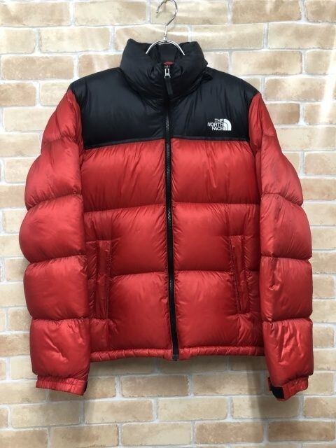 THE NORTH FACE Nuptse Jacket Down ND91308 Red x Black Size L