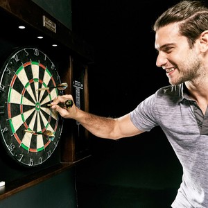 Barrington 40 Inch Dartboard Cabinet with LED Light ...