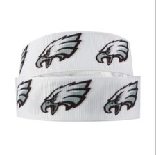 7/8 INCH 22mm Eagles GROSGRAIN RIBBON Hair Bow Supplies 1097660 Philadelphia