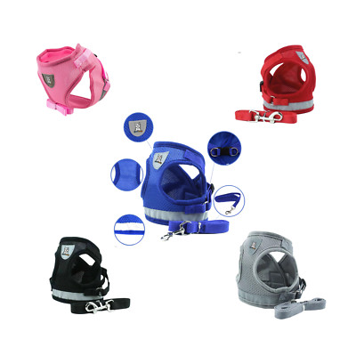 Dog Puppy Harness No Pull Soft Mesh Adjustable Vest Reflective Control for Cats