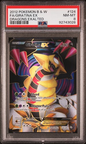 2012 Pokemon Black & White Dragons Exalted Full Art/Giratina EX 124