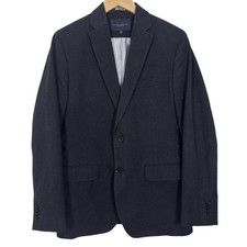 Banana Republic Men Charcoal Pinstripe Tailored Fit Blazer Size 38R Smart Casual