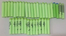 Lot of 36 Green used NERF Darts - Zombie