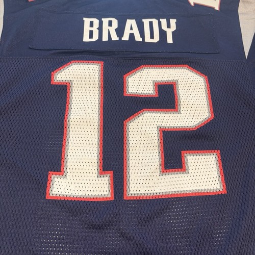 Vintage YOUTH Reebok Tom Brady Jersey Size Y XL New England Patriots Football - Picture 4 of 11