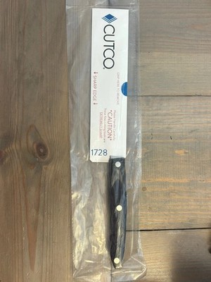 Brand New CUTCO 1728 Petite Chef 7 5/8  Knife Factory Sealed - Classic Black