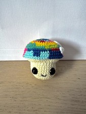 Handmade Colorful Crochet Mushroom