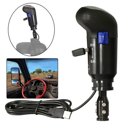 XSLOER USB Truck Simulator Shifter - Gearshifter Knob for with clamp, Blake A
