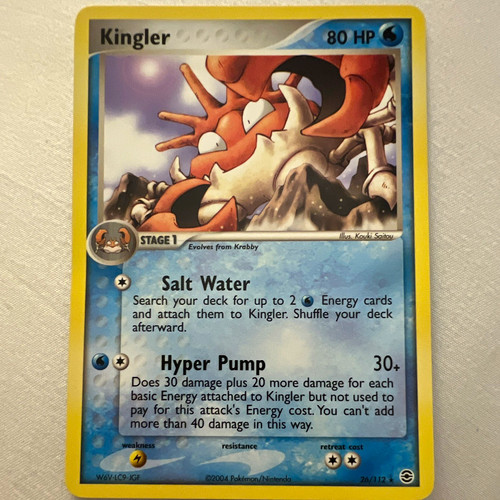 Pokemon TCG Kingler 26/112 FireRed & LeafGreen 2004 English Regular