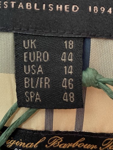 Abrigo Barbour Sandyford 18 Pit2pit de gran tamaño 27 pulgadas de grosor cálido Country Coast azul marino - Imagen 7 de 13