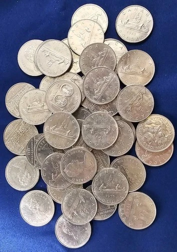 42 Canadian Dollar Coins 1968-1984 XF To MS condition