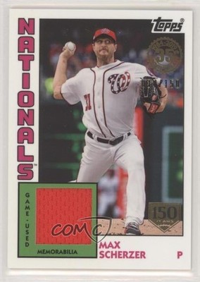 2019 Topps 1984 Baseball Relics 150th Anniversary /150 Max Scherzer #84R-MS 1v7