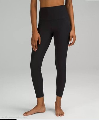 Lululemon Align High-Rise Ribbed Pant 25'' - Black - Women's Size 2 - LW5FJTS