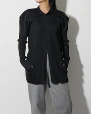 PLEATS PLEASE Issey Miyake Double Zip Jacket 3 Black