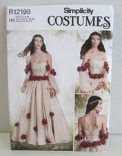 Simplicity 12199 Fantasy/Renaissance Costume Pattern Misses' 6-14 Uncut