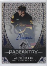 2023-24 SP Authentic Pageantry Auto Akito Hirose #P-73 Auto 5r8