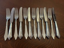 Vorspeisenbesteck für 6 Personen - WMF 900 - Fächer - Fächermuster I