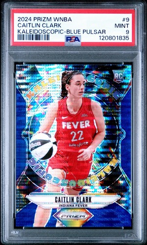 Caitlin Clark [Blue] #9 2024 Panini Prizm WNBA Kaleidoscopic card