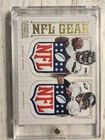 2012 National Treasure 1 of 1 Duel Rookie Card, Russell Wilson, Nick Foles.