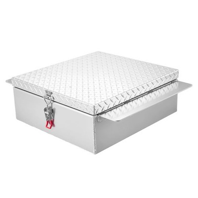 Uimoso Werkzeugkasten für LKW-Ladeflächen aus Diamantplatte 77x61x23cm