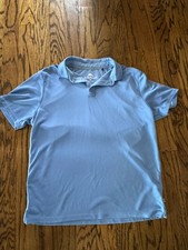 Tommy Bahama Polo Shirt Mens L Blue Short Sleeve Casual