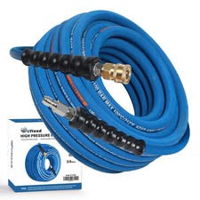 3/8” Pressure Washer Hose 50FT 4000psi,Hose,Quick Connect,360° Swivel,Kink-re...