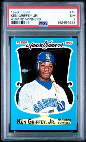 1990 Fleer #16 KEN GRIFFEY JR. Award Winners HOF PSA 7