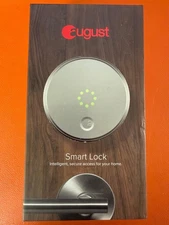 August Home 1st Generation Smart Lock Door Home - Silver  / AUG-SL01-M01-S01