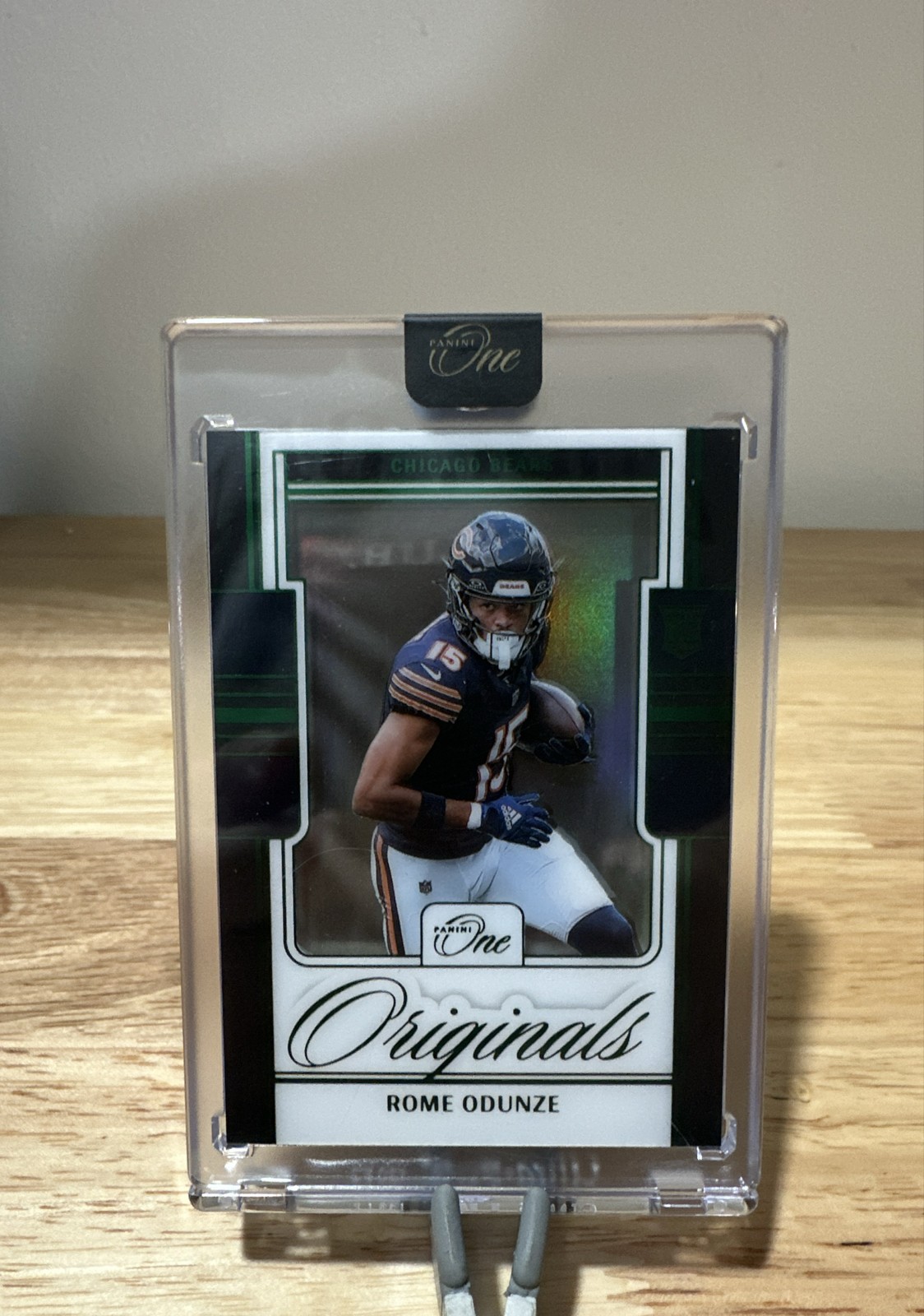 2024 Panini One - One Originals Rome Odunze #OO-ROE Green /25 (RC)