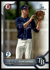 Ryan Cermak 2022 Bowman Draft 1st Edition #BD-81 Tampa Bay Rays