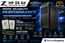HP Z6 G4 Workstation 2x PLATINUM 8173M 2.00GHz 56-CORE 256GB NVME SSD  48GB DDR4
