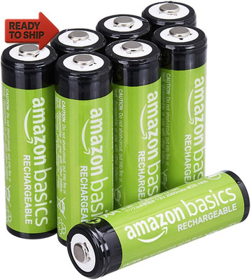 Amazon Basics 8 Pack Rechargeable AA NiMH Batteries 2000 mAh 1.2V Low Discharge