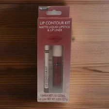 B-Pure Lip Contour Kit Matte Liquid Lipstick & Liner Cherry Pop - NEW