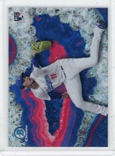 2025 Bowman Roki Sasaki Crystallized Chrome RC SP Rookie #BWC-9 Dodgers