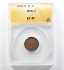1878 Indian Head Cent EF40 ANACS *3440