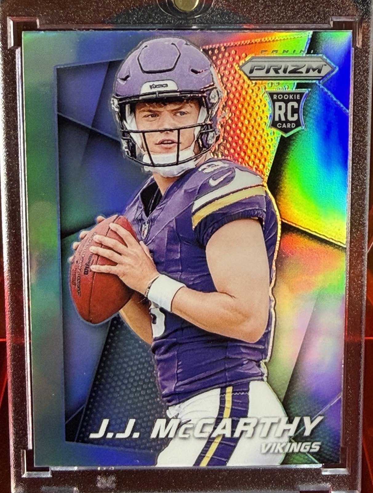 J.J. MCCARTHY 2024 PANINI PRIZM FLASHBACK ROOKIE SILVER RC